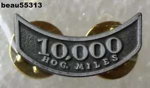 ⭐GRUPO DE PROPIETARIOS HARLEY HOG H.O.G. 10.000 MILLAS CHALECO CHAQUETA SOMBRERO PIN - Imagen 1 de 1