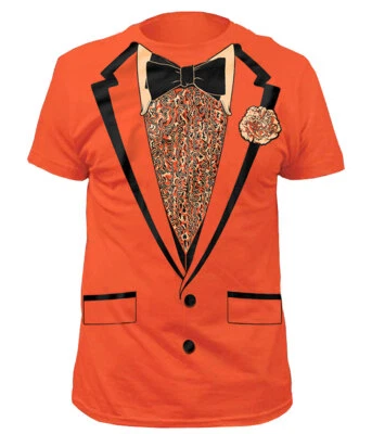 Dumb and Dumber Lloyd Orange Prom Tuxedo Costume T-Shirt - Image 1 of 2