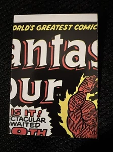 1975 TOPPS MARVEL COMICS STICKER CHECKLIST #2 FANTASTIC FOUR COVER FREE SHIPPING - Imagen 1 de 6