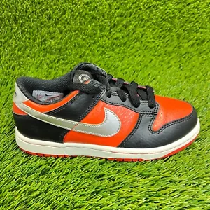 Nike Dunk Low SE Martian Boys Size 1.5Y Orange Black Athletic Shoes Sneakers - Picture 1 of 10