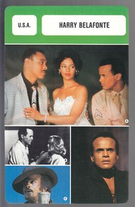 HARRY BELAFONTE Actor Film Movies BIOGRAPHY PHOTO FRENCH MR. CINEMA CARD