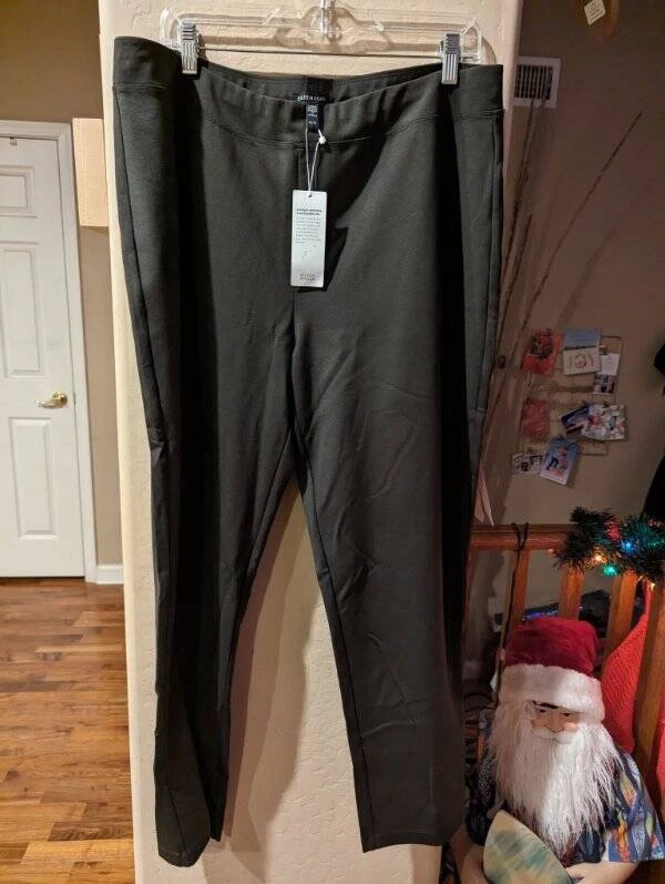 Eileen Fisher NWT Washable Flex Ponte Pant Woodland XS or XL $198 - Image 1 of 1