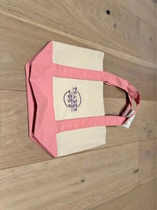 Trader Joe's *Limited Edition* Mini Canvas Tote Bag Pastel Petal Pink, NEW - Picture 1 of 1