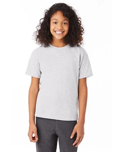 5 Pack Of Hanes 5370 Youth Short Sleeve Smooth Hand T Shirt Stylish T-Shirt - Picture 1 of 28