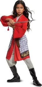 Mulan Costume for Girls, Disney Live Action Movie Hero Dress Up Character 3T-4T - Picture 1 of 5