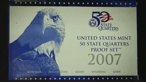 2007-S US Proof State Quarter Mint Set 5 Coins GDC Proof CN CLAD 21hct1002-1 - Picture 1 of 6
