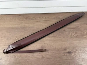 STAGG MUSIC GUITAR STRAP, BROWN LEATHER (WCP029478) - Picture 1 of 5
