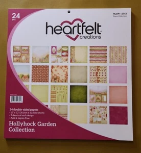 Heartfelt Creations HOLLYHOCK GARDEN Papier Block Karte Sammelalbum Lager 12" Tablet - Bild 1 von 7
