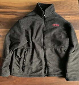 Vintage Sopranos Fleece Jacket Sz Large HBO Embroidered Logo TV Show 90s 2000s - Picture 1 of 8
