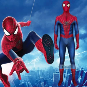The Amazing Spiderman 2 Suit Peter Parker Cosplay Costume Stretchy Bodysuit - Picture 1 of 12