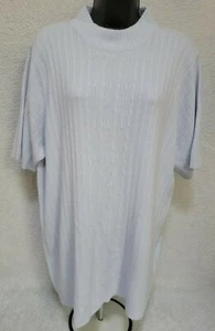 Hasting & Smith Womens Sweater Shirt Top Blouse Size 2X Blue Striped - Picture 1 of 12