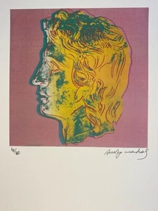 ANDY WARHOL COA Vintage Original Art Print Poster Lithograph Signed Limited  - Picture 1 of 3