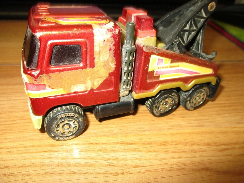 Vintage Buddy L Wrecker Tow Truck Diecast 1980's Japan 5" LONG - Image 1 of 4
