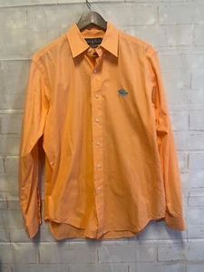 Ralph Lauren klassische Passform Sonnenuntergang orange Kleid Shirt Herren Medium - Bild 1 von 7