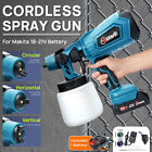 1l Spray Gun Cordless Fence Wall Paint Sprayer Electric Airless Hvlp For Makita
