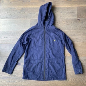 Vintage 90's Freshjive Hoodie Jacket in Navy Blue - Men's Medium - Picture 1 of 12