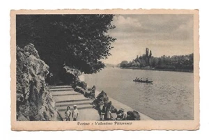 TURIN VALENTINO MALERISCHES JAHR 1949 VINTAGE POSTKARTE REISE ANIMIERT FP - Bild 1 von 2