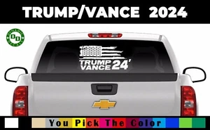 Donald Trump JD Vance 2024 sticker USA president election MAGA vinyl decal 47 C - Foto 1 di 8