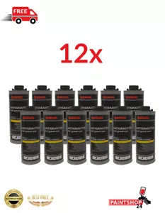 12 x GRAVITEX BLACK UNDERBODY Anti-gravel coat 1L STONE CHIP - Picture 1 of 3
