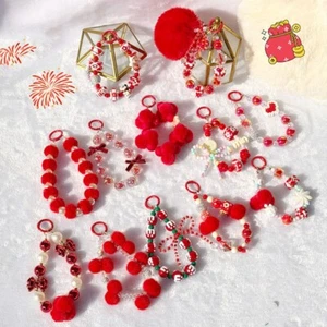 Plush Bag Pendant Keychain Beaded Phone Lanyard New Phone Charm Rope - Photo 1 sur 22