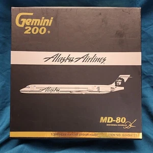 Alaska Airlines MD-83 N975AS GeminiJets G2ASA131 Scale 1:200 RARE - Picture 1 of 22