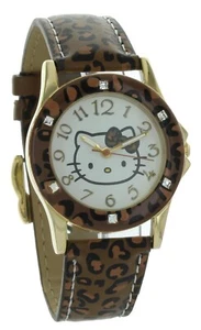 Collectable Sanrio Hello Kitty Women's Watch Leopard Print Band - Picture 1 of 3