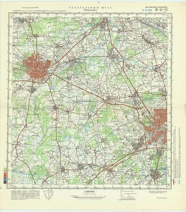 Russian Soviet Military Topographic Map - EINDHOVEN/ TILBURG ,1:100 000, REPRINT - Picture 1 of 4