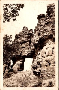 CAVE ROCK Tomah, Wisconsin WI RPPC c1942 Postcard - Picture 1 of 2