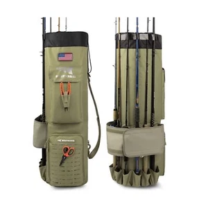 KastKing Karryall Fishing Rod Bag,81L Large Storage Water-resistant Rod Case ... - Picture 1 of 6