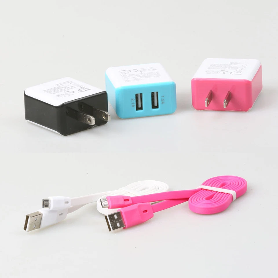 USB Sync Data Cable Charger Power Cord for Samsung Sony HTC Andriod Cell phones - Image 1 of 3