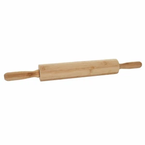 Teigrolle HCW-B71, Nudelholz Wellholz Teigwalze Teigausroller, Bambus 44x5cm - Bild 1 von 3
