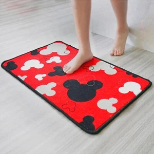 Mickey Mouse Rugs - Bathroom Rug Non-Slip Mickey Cartoon Kitchen Mat Cute Cart - Picture 1 of 3
