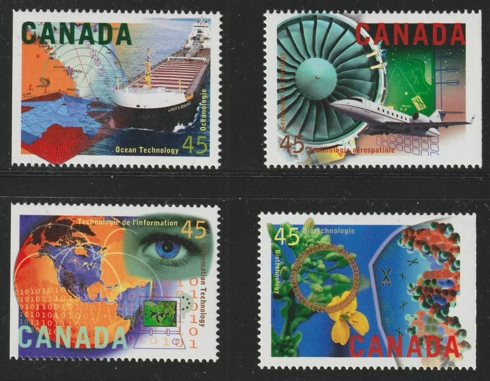 Canada #1595-1598, High Technology Industries, Set of 4, MNH 1996 - Image 1 of 1