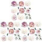  3 Pack M Pink Flowers Removable Wall Paper Stickers for Living Room