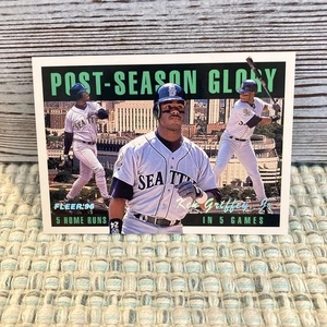 1996 Fleer Ken Griffey Jr. Post Season Glory Insert #2 of 5 Seattle Mariners - Picture 1 of 2