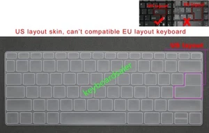 US Keyboard Skin Cover for Acer Aspire Vero 14 AV14-51 ,AV14-52 AV14-52P N22Q21 - Afbeelding 1 van 6