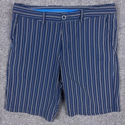 Tommy Bahama Stripe Putter Shorts Mens 34 Seersucker Blue Golf Stretch Preppy - Image 1 of 4