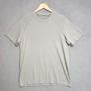 Lululemon Metal Vent Tech Hemd Herren Medium Raw Linen Beige Kurzarm Freizeit - Bild 1 von 8