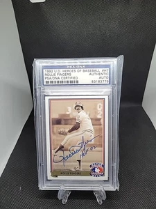 1992 UPPER DECK ROLLIE FINGERS HEROES OF BASEBALL #H7 SCRITTA AUTOMATICA "HOF 92" - Foto 1 di 1