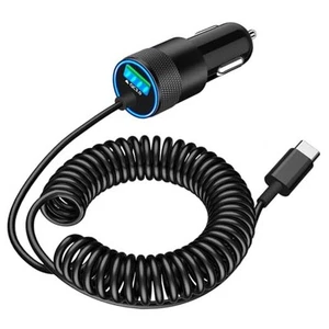 【MFi Zertifiziert】iPhone 16 Auto Ladegerät Schnell Platin Schwarz (75W PD+QC3.0) - Bild 1 von 8