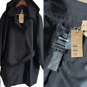 Wantdo Damen Trenchcoat 2X wasserdicht zweireihig klassisches Revers Mantel - Bild 1 von 16
