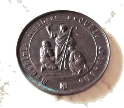 MECHLINA JUBILANS STRIKES THE APOSTLE. ST RUMBOLD 60mm RELIGIOUS MEDAL  F29 - Image 1 of 2