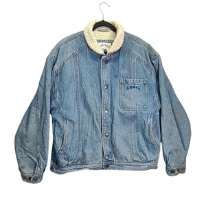 Reynolds Joe Camel Mens Jacket Size XL Vintage Blue Denim Sherpa Lined Collector - Picture 1 of 13