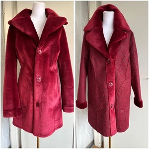 Alfredo Pauly Wendemantel Velours Optik Webpelz 40 42 L HSE NP 110€ Mantel Jacke - Bild 1 von 13