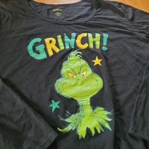 The Grinch Graphic Long Sleeve T-Shirt Womens 3XL Stole Christmas Xmas Shirt - Picture 1 of 7