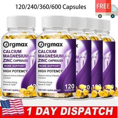 Кальций магний цинк с витамином D3 сильный для здоровья костей мышц 1400 мг - Изображение 1 из 4