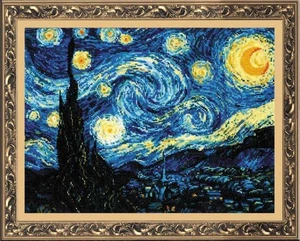 Starry Night after Van Gogh’s Painting Cross Stitch Kit by Riolis - Picture 1 of 5
