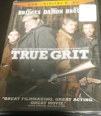 True Grit - 2010 DVD + Digital Copy - New / Sealed - Jeff Bridges, Matt Damon - Image 1 of 3