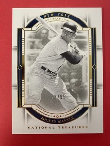 2024 Panini National Treasures #38 Mickey Mantle 73/99 New York Yankees - Foto 1 di 1
