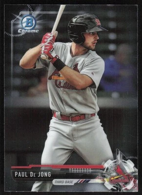 2017 Bowman Chrome Prospects Blue #BCP26 Paul De Jong Chrome Prospects Blue SN - Image 1 of 2